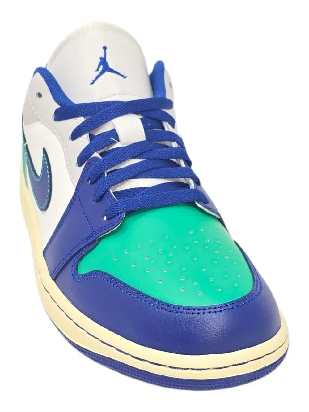 Nike AIR JORDAN 1 LOW RARE Sail Deep Royal Blue 553558 147